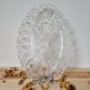 Plat apéritif compartimenté verre ciselé ovale – Image 3