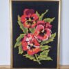 Canevas laine Pensées rouges – Image 4