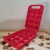 Boîte à œufs 12 plastique rouge France