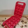 Boîte à œufs 12 plastique rouge France – Image 2