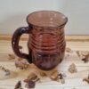 Pichet en verre soufflé couleur lie de vin – Image 5