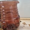 Pichet en verre soufflé couleur lie de vin – Image 4