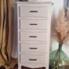 Chiffonnier cinq tiroirs beige – Image 2
