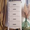Chiffonnier cinq tiroirs beige – Image 3