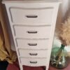 Chiffonnier cinq tiroirs beige – Image 5