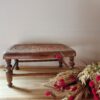 Petit tabouret bois et cannage