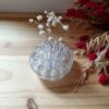 Pique fleurs en verre