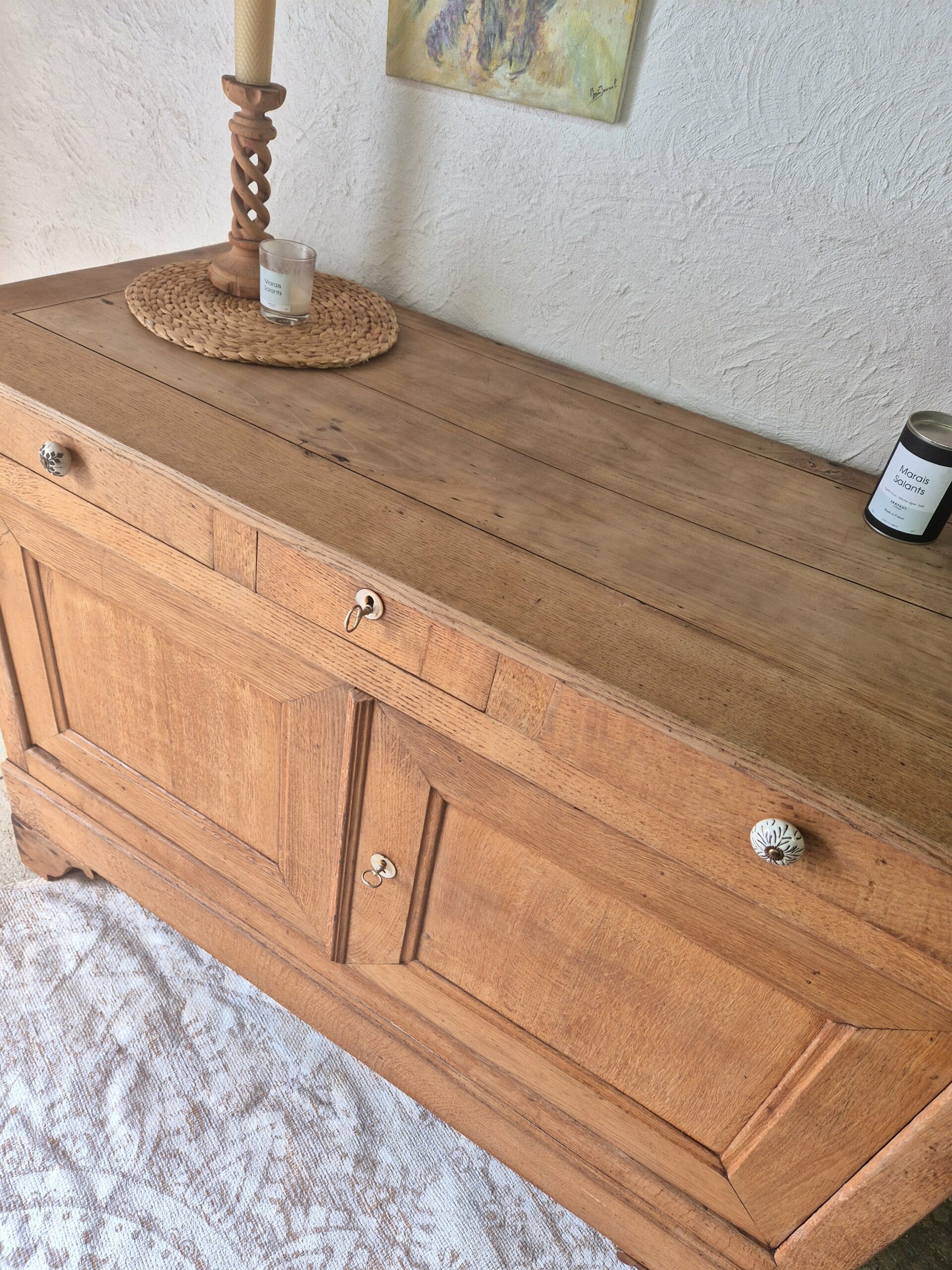 Buffet chêne massif ancien – Image 2