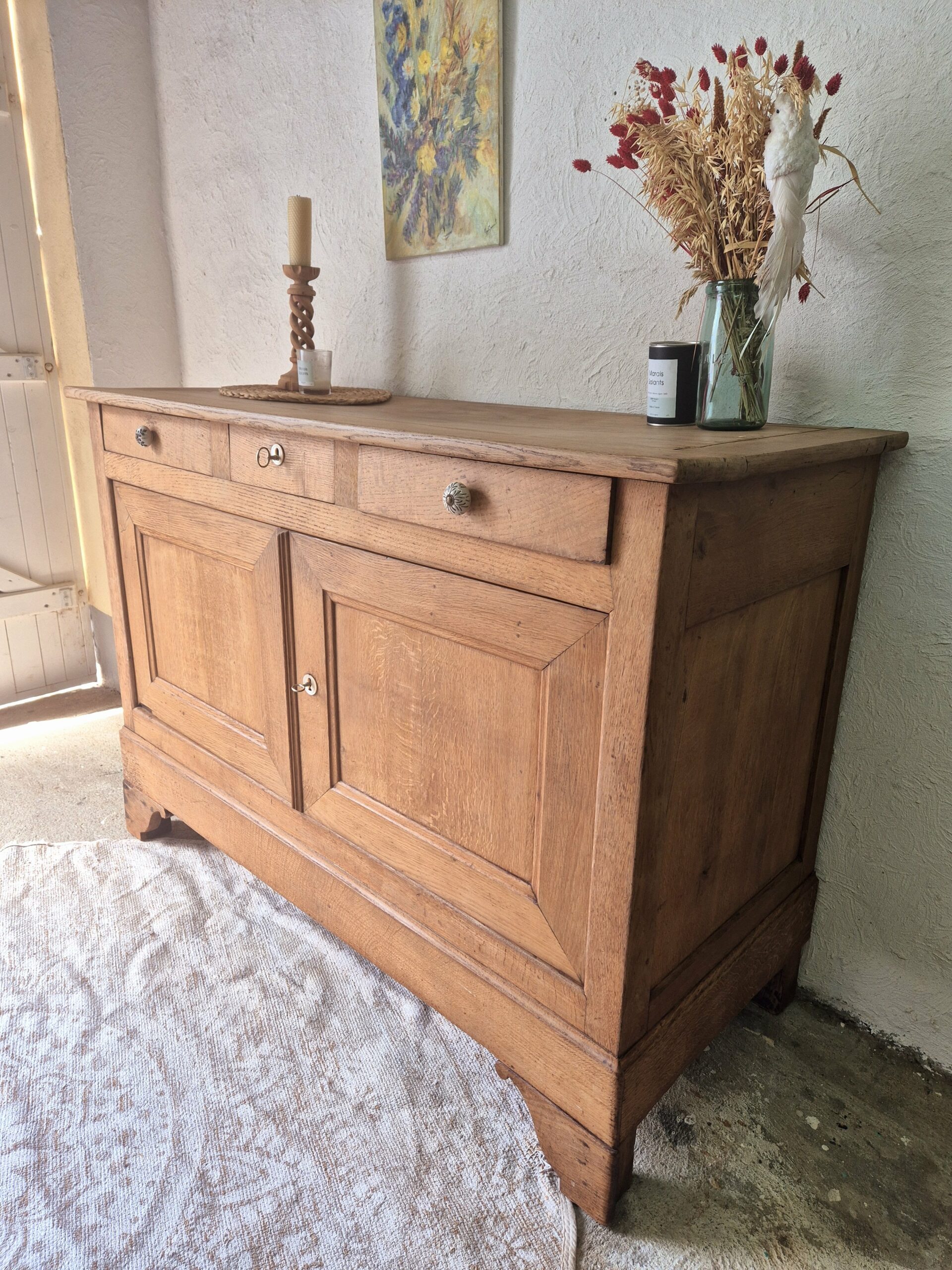 Buffet chêne massif ancien – Image 9