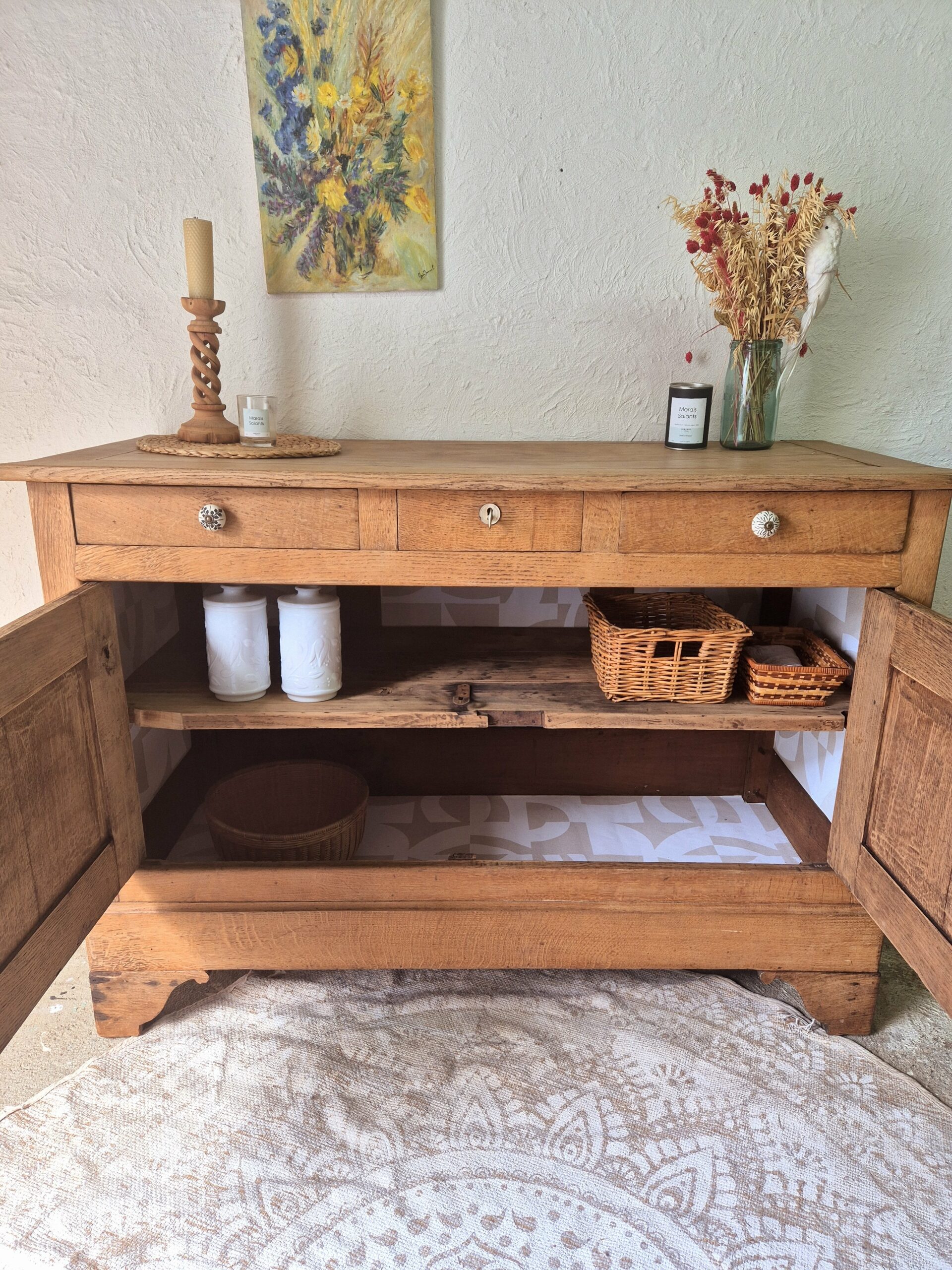 Buffet chêne massif ancien – Image 14