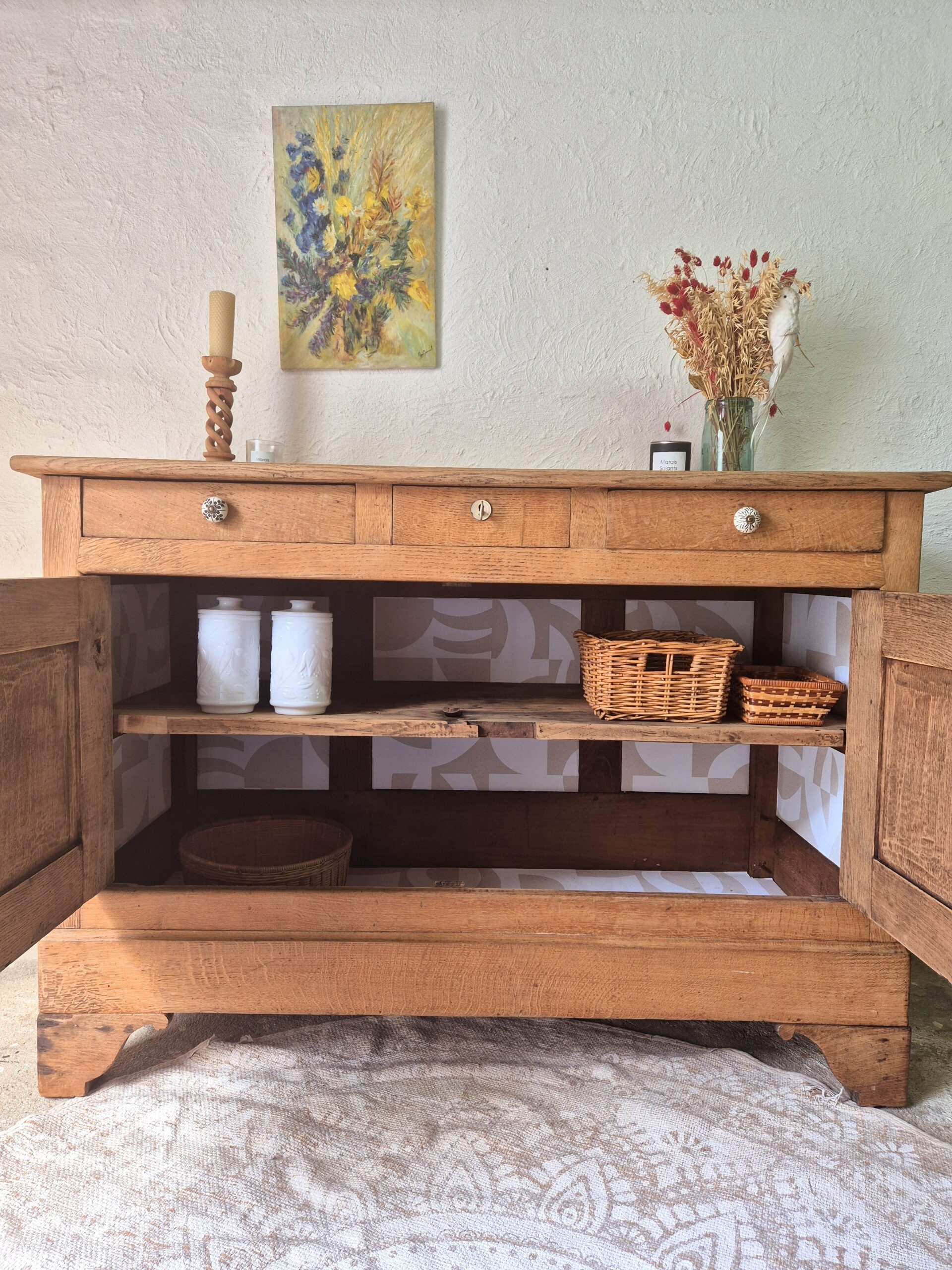 Buffet chêne massif ancien – Image 10